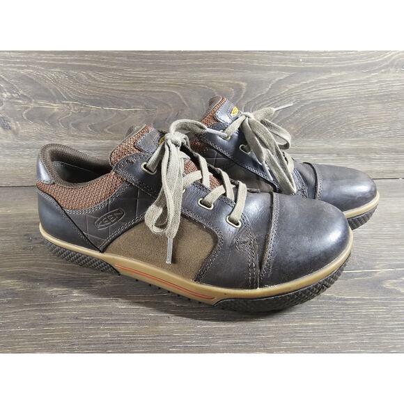 Keen Other - Keen Destin low ASTM F2413-11 Steel Toe EH Rated Two Tone Brown Lace Up Sz 9